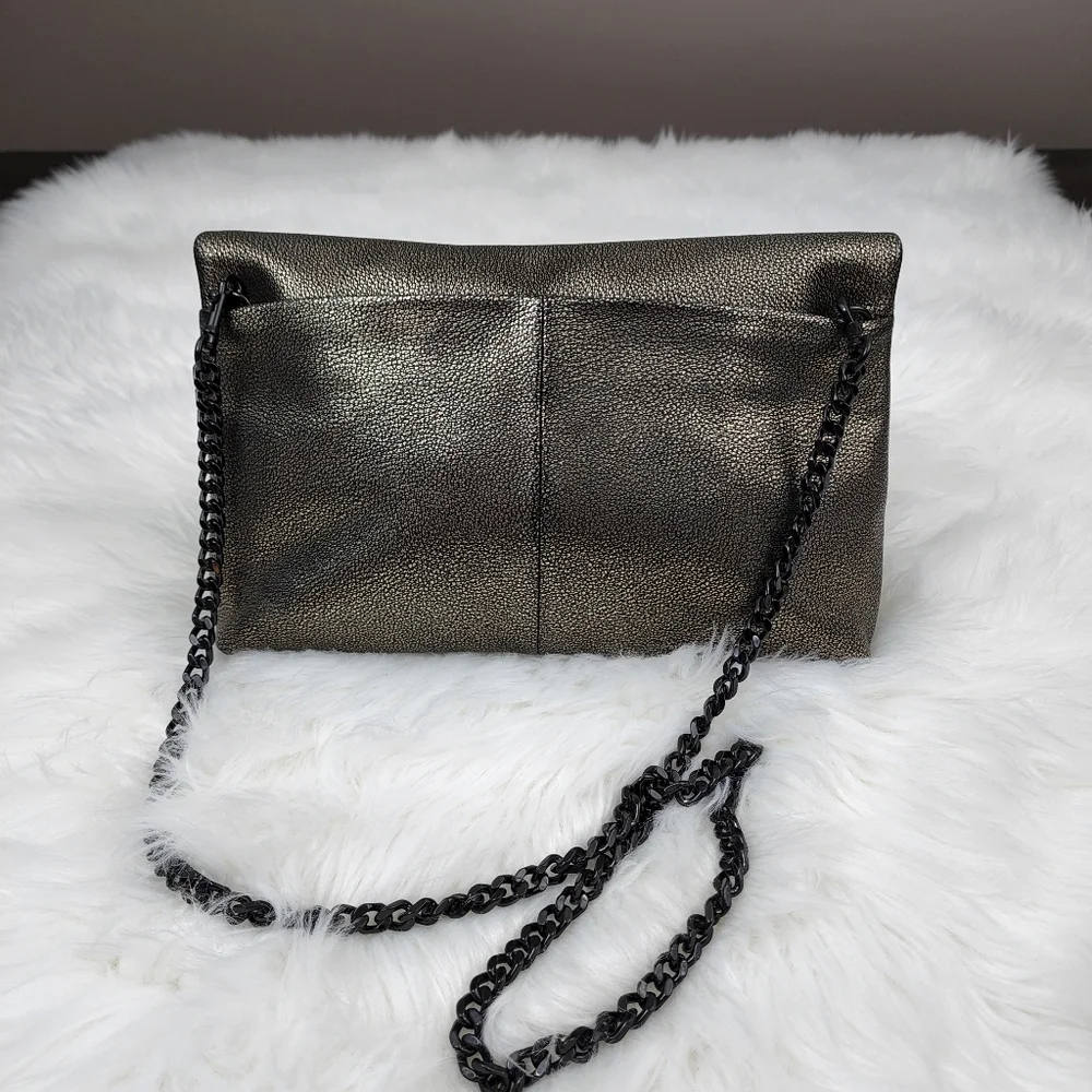 Coach Metallic Leather Turnlock Clutch Shoulder Bag - Picture 3 of 13